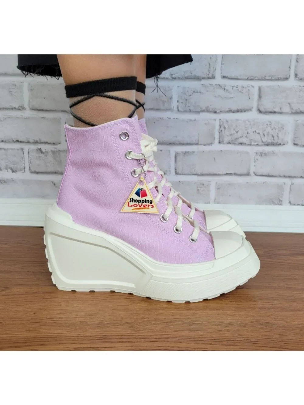 ❤️Converse Chuck 70 De Luxe Wedge Hi Sz 7.5 Womens Shoes Purple Sneakers A07584C